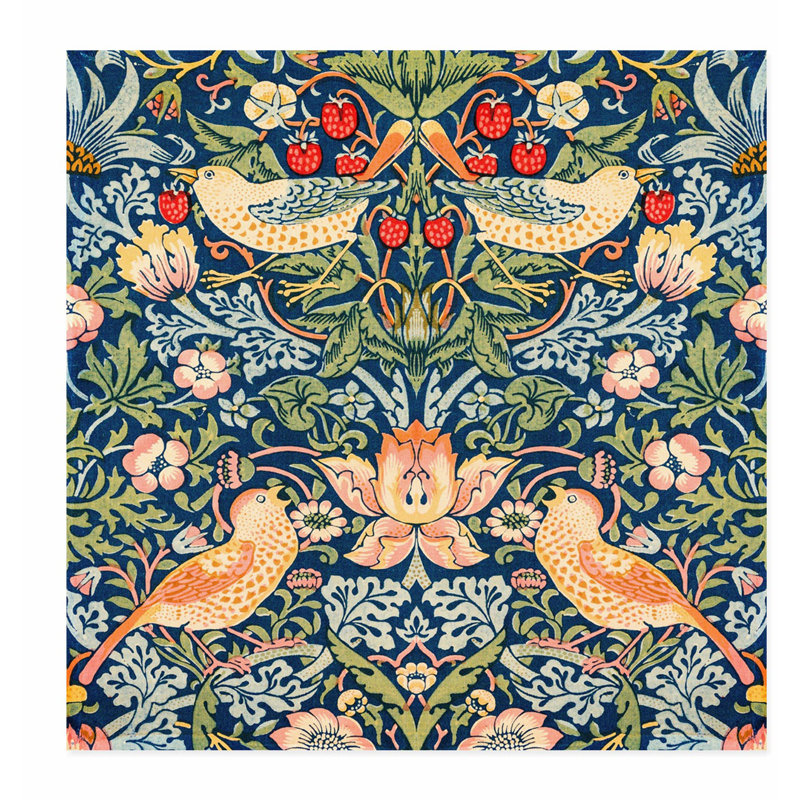 Animaux, animaux de William Morris, reproduction d'art sans cadre, H 28 po x l 28 po