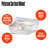 Peterson 12-Inch Outdoor Surface Mount Ceiling Fixture, Matte White Finish With Clear Water Glass