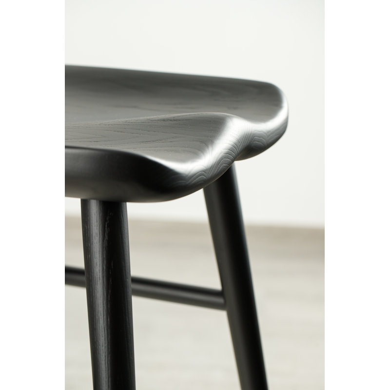 Anvil Chair With Back, Matte Black, Bar Stool (31” Seat Height)