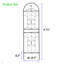 Paquet de 4 treillis de jardin en métal 71 po x 19,7 po antirouille pour plantes grimpantes