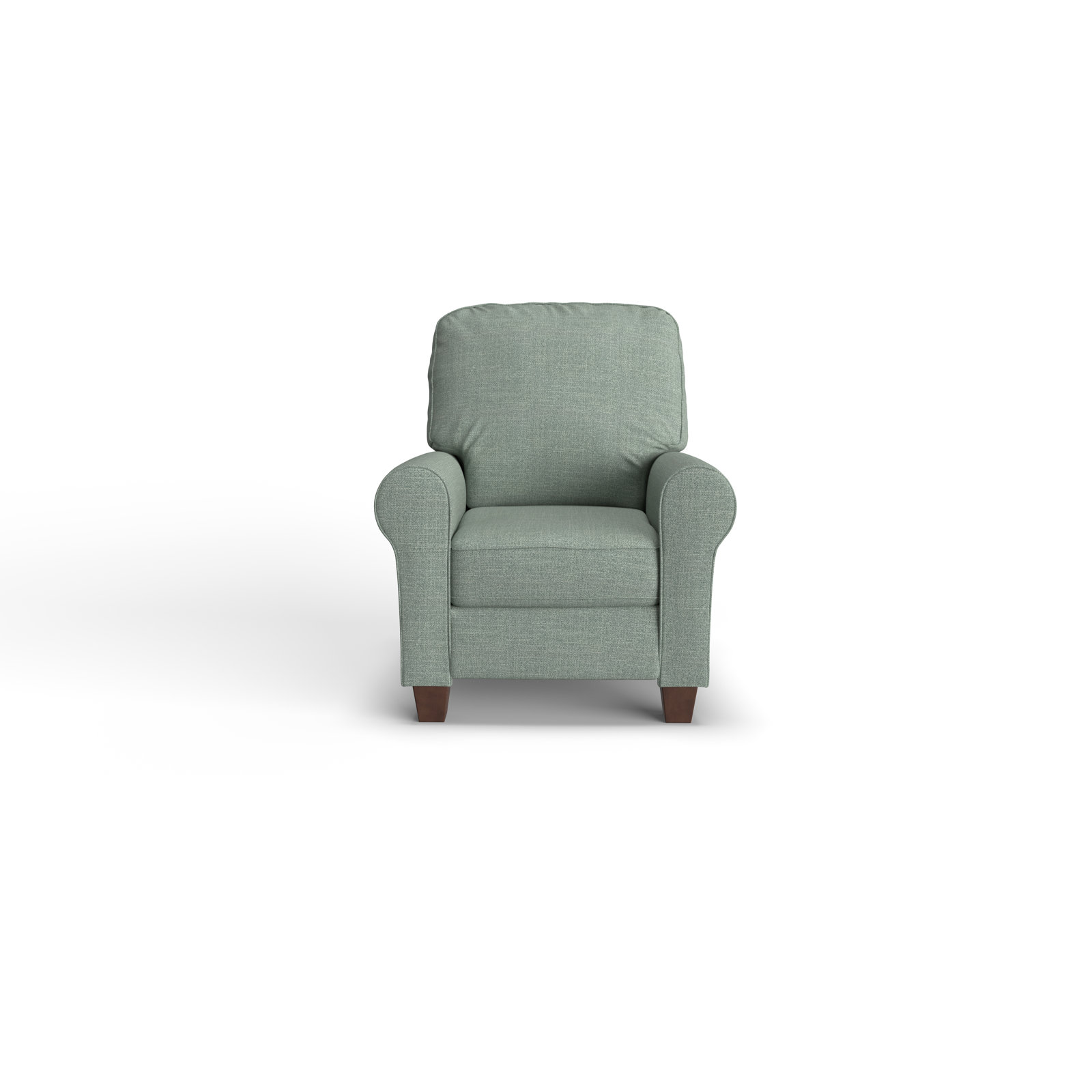  35'' Wide Manual Standard Recliner, Conversation Capri Basketweave, Dark Walnut