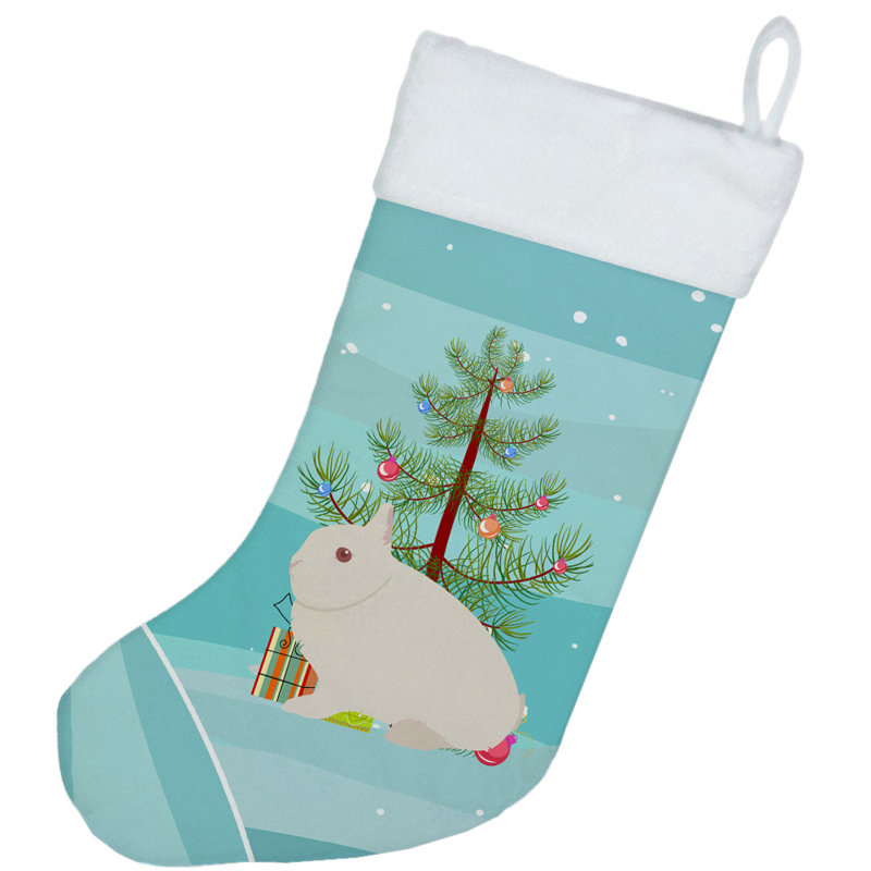 Chaussette de noël hermelin lapin