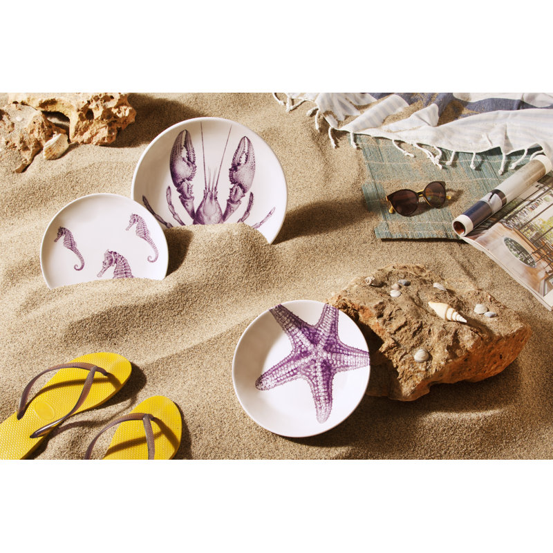 Flore & Faune Piece Ceramic Dinnerware Set - Service for 6
