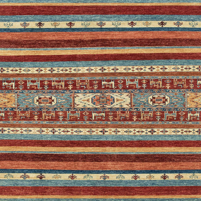 Tapis abstrait moderne 2393, Carré 4 pi