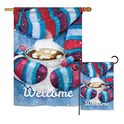 Double Sided Polyester Christmas Flag Set