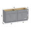 Base de meuble-lavabo double 60 po seulement-106891075