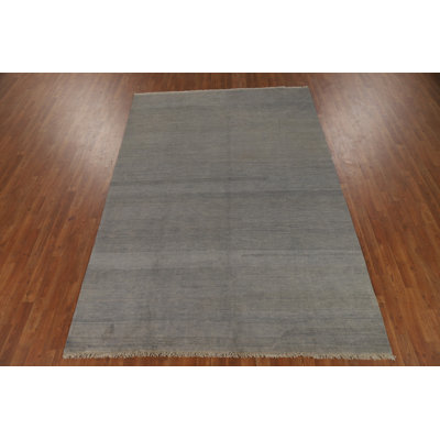 Striped Gray Gabbeh Oriental Area Rug 6x9