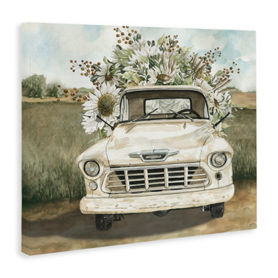 Retro Country Flowers Delivery Canvas, design by Cindy Jacobs