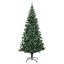 vidaXL Artificial Pre-lit Christmas Tree Green PVC and Metal-880927691