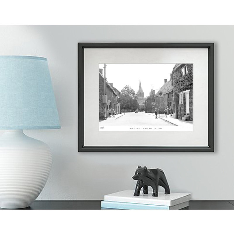 Adderbury, High Street C1955 by Francis Frith - Single Picture Frame Print, 40cm H x 50cm W x 2.3cm D