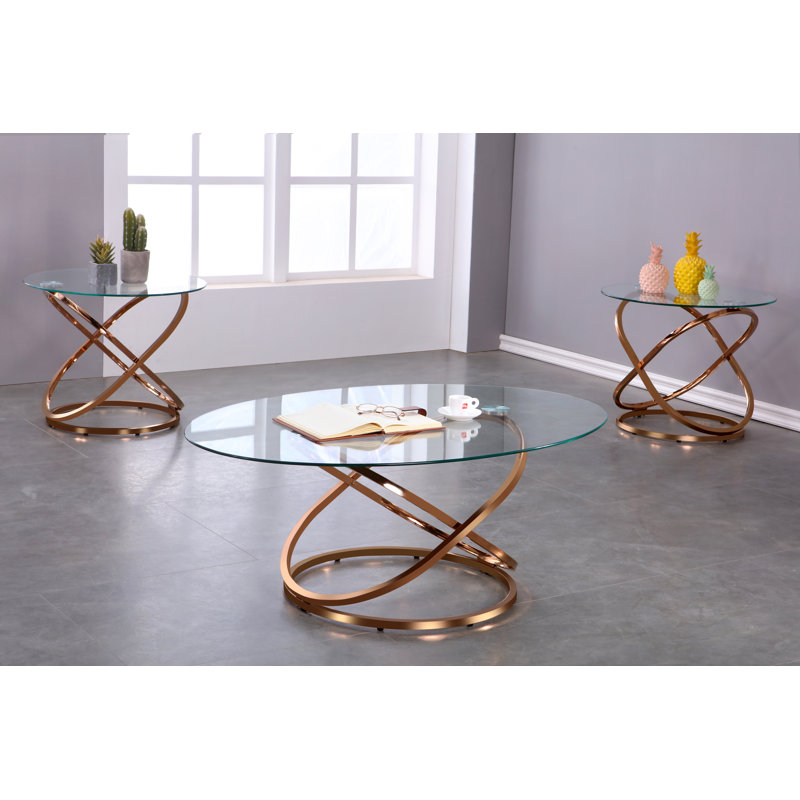Ensemble de 3 tables basses