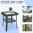 Outdoor Conversation Set with 2 swivel chairs and side table