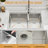 Workstation Kitchen Sink Drop In 16 Gauge Stainless Steel Double Bowl(60/40) Kitchen Sink-124062990-124062988