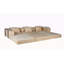 Canapé à compression, canapé-lit convertible au sol avec structure de forme fixe, canapé modulaire désossé, aucun assemblage requis, tissu chenille, pour la chambre du salon-2128234067