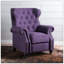 Fauteuil inclinable luxueux en cuivre avec dossier inclinable et confortable-254427215