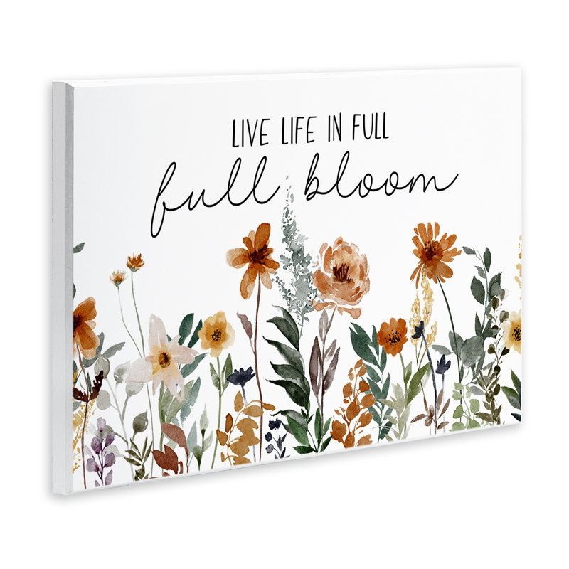 Art mural pleine floraison par JJ Design House LLC, H 13 po x l 19 po