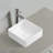 14.76 In. Vessel Above Square Ceramic Art Bathroom Sink In Milk White