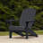Keter Kiawah Adirondack Chair Durable Weatherproof Outdoor Furniture for Porch and Backyard (Choose Color)-124585146