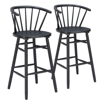 Stenger Barstool (Set Of 2) Black