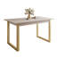 Extendable Metal Base Dining Table-898802986
