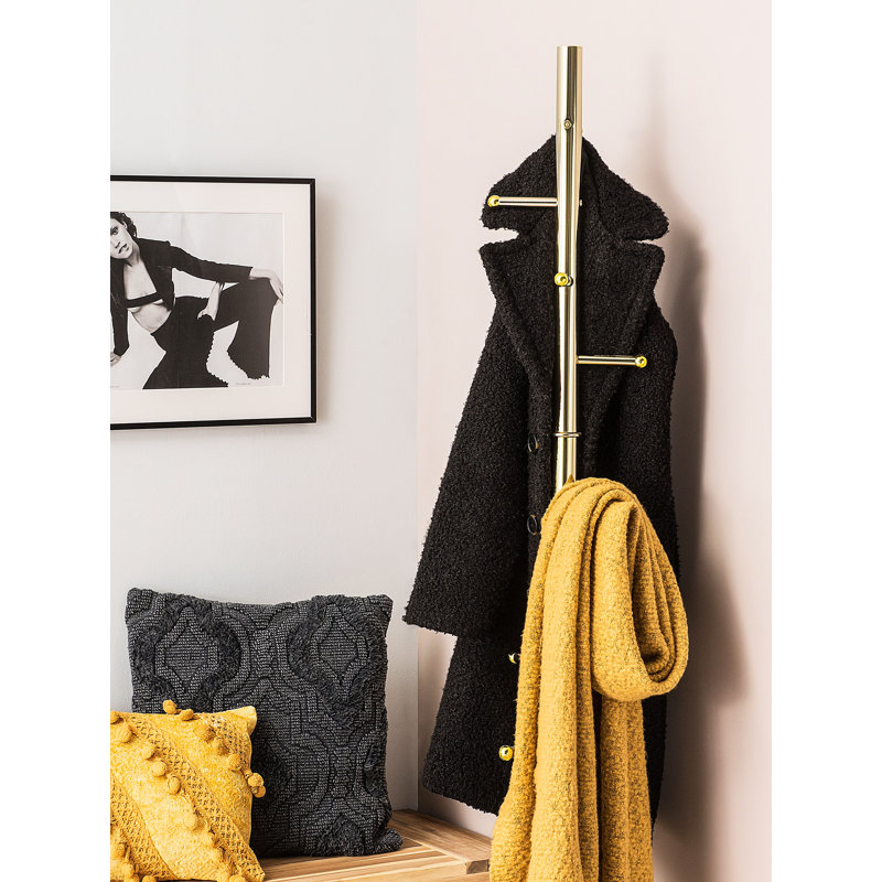 Damir Stainless Steel Freestanding 8 - Hook Coat Rack