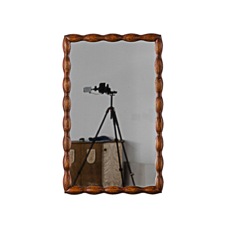 Miroir mural en bois pleine grandeur
