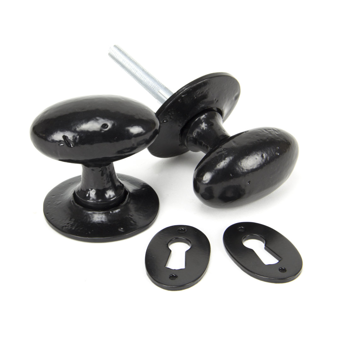 Black Traditional Smith Oval Knob Set - Image 3