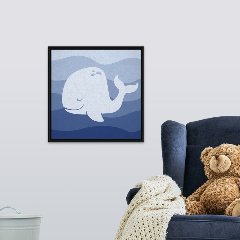 « baleineing subaquatique-chambre d’enfant circle », impression, H 20 po x l 20 po x P 1,75 po