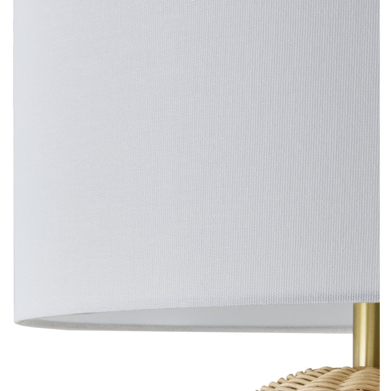 Lampe de table Cabado, Naturel/brun