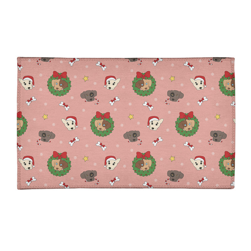 Tapis rouge/vert/gris zone fait main, Rectangle 3 pi x 5 pi