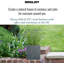 Grey Concrete Effect Square Planter, Frostproof Outdoor Plant Pot, Concrete Textured Flower Box, Garden Planter Box with Drainage Holes-87693419