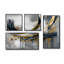 Shapes And Lines Abstract Marble V - Abstract Marble, reproduction d'art sur toile 4 pièces-347318631-347318628