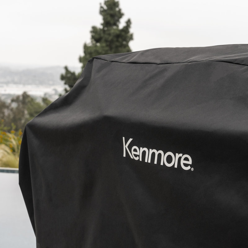 Kenmore Universal Gas Grill Cover for Outdoor Grills, Black, 45" H x 66" W x 25" D