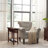 Solid + Manufactured Wood Narrow Chairside Table-301589553