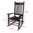 Wooden Porch Rocker Chair  Black, Without Mat-577088120