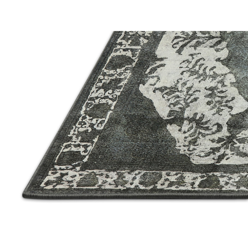 Tapis oriental noir, Rectangle 5 pi x 7 pi