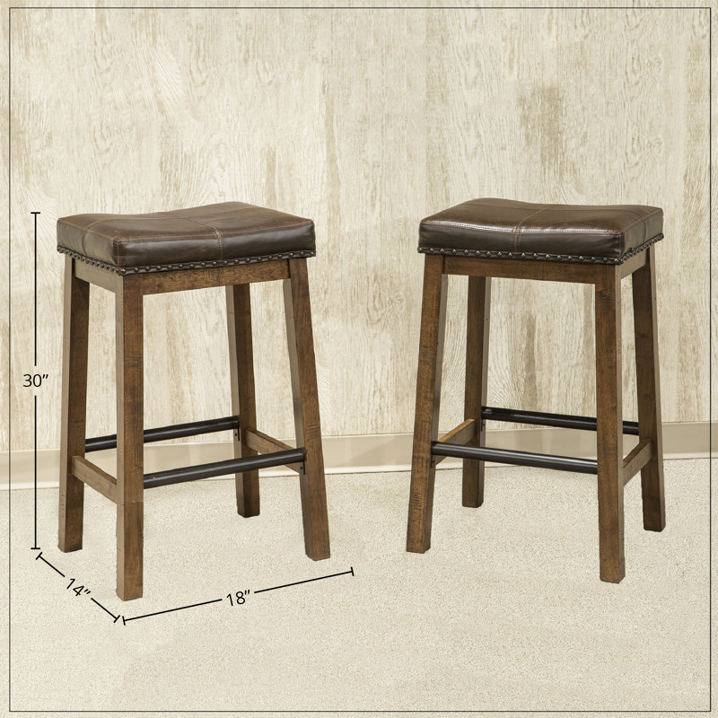 Dargan Backless Counter & Bar Stool, Canyon Brown, Bar Stool (30" Seat Height)