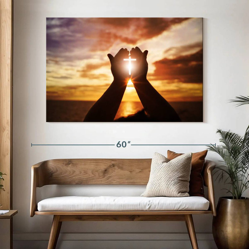 Adella Sunlight Over Cross, 34" H x 51" W