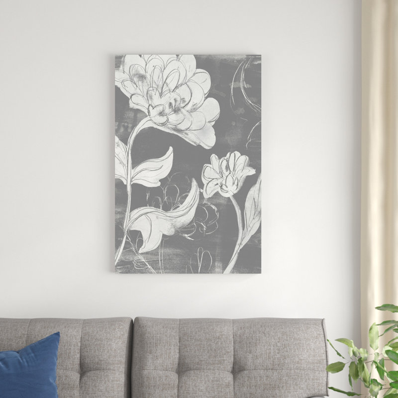 Jardin en niveaux de gris I, H 36 po x l 24 po
