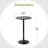 2 Pack Round Bar And Pub Table, Black