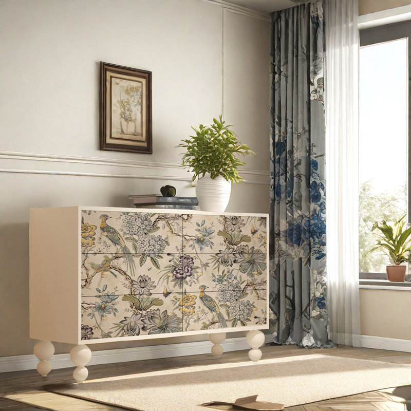 Commode d'appoint simple et généreuse, Blanc