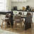  360° Swivel Bar Stools with Solid Wood Frame -445816879-466326315