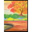 Paysage du soir en soirée | Acrylique sur toile | Avec cadre