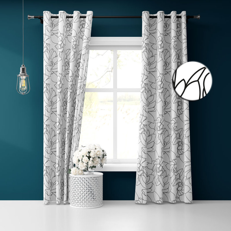 Paire de rideaux occultant avec œillets Gerbe, l 50 po x L 90 po