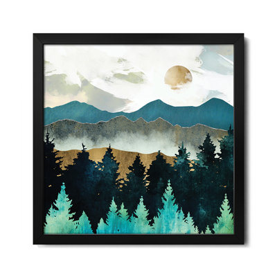 «Forest Mist», affiche encadrée de qualité supérieure par Space Space Designs