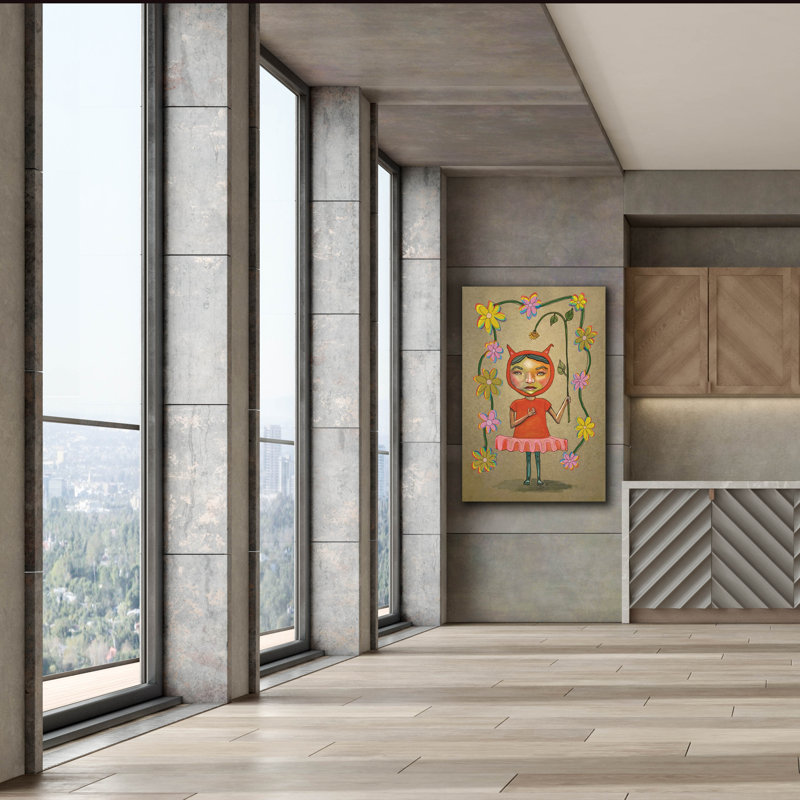 Toile épique «Tutu et fleurs» par Bebe Keith, 40 po x 60 po, H 60 po x l 40 po