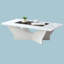 Table basse 1Pc White Finish