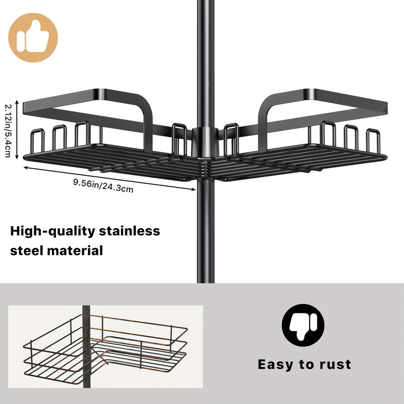 Bathroom Organizer Shelves Iron Bathroom Shelves