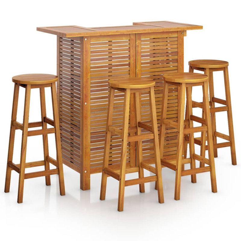 Varnell Natur Pur Bar Set, Brown