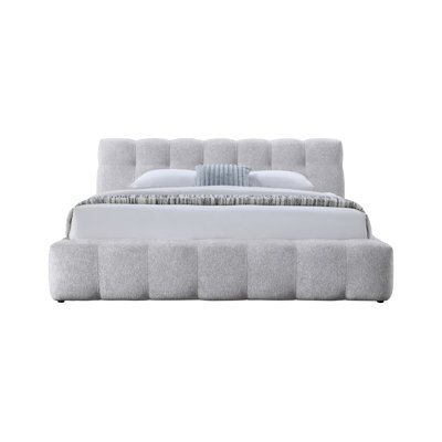 Lit en chenille Hannah gris